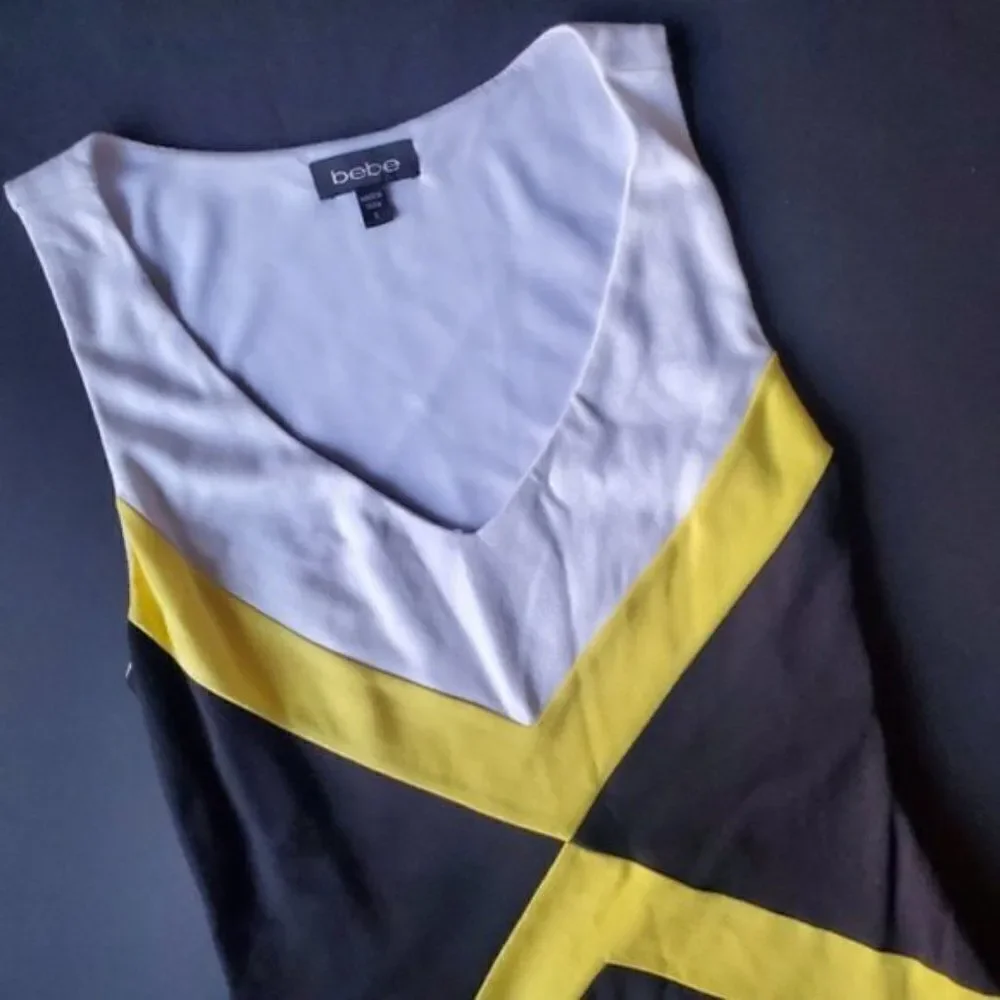 🍁Bebe Color Block Hip Hugging Dress - Picture 3 of 8